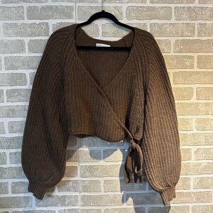 Oak & Fort Cropped Sweater